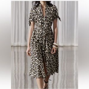 NWT Zara Midi Shirt Dress, Cotton, Size XL